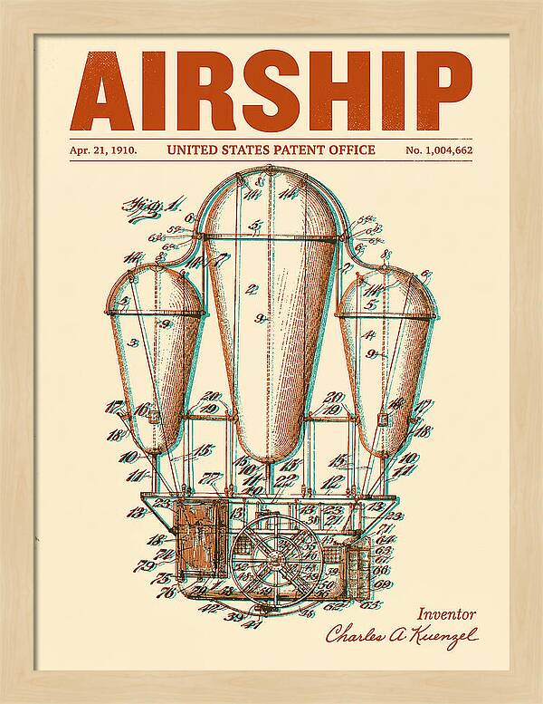 Airship Retro Patent Us1004662