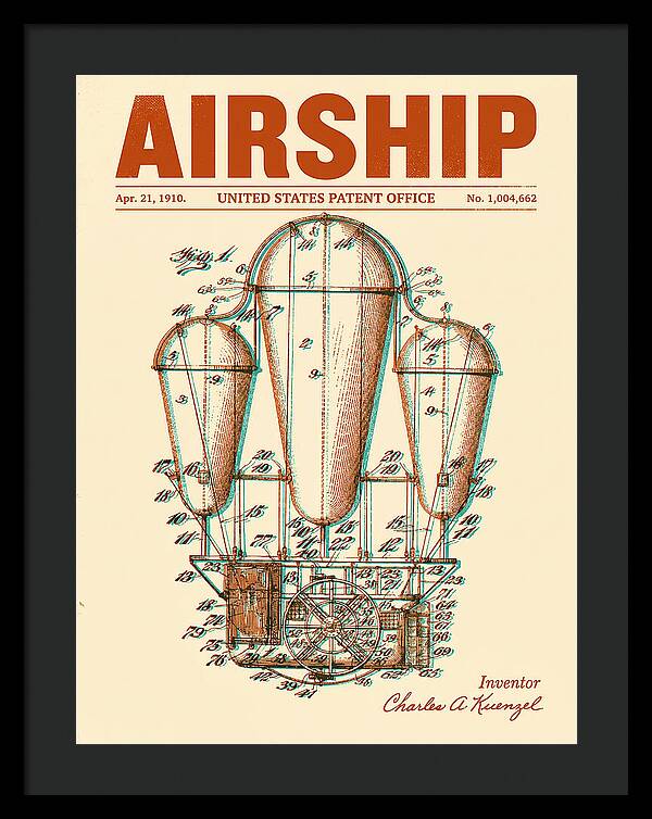 Airship Retro Patent Us1004662