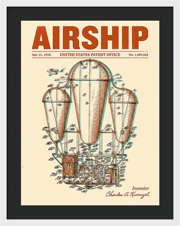 Airship Retro Patent Us1004662
