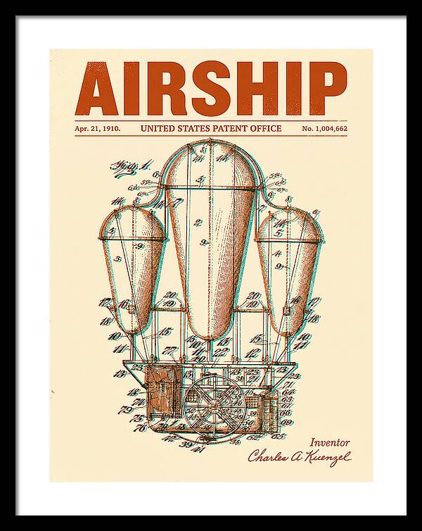 Airship Retro Patent Us1004662