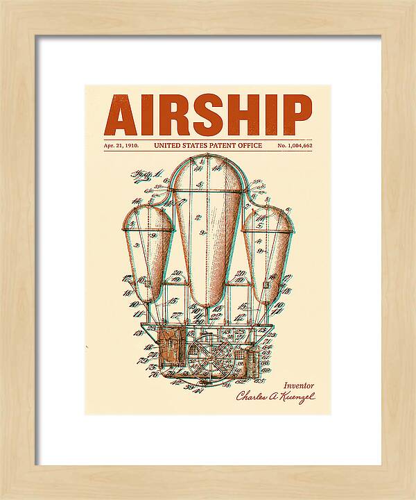 Airship Retro Patent Us1004662
