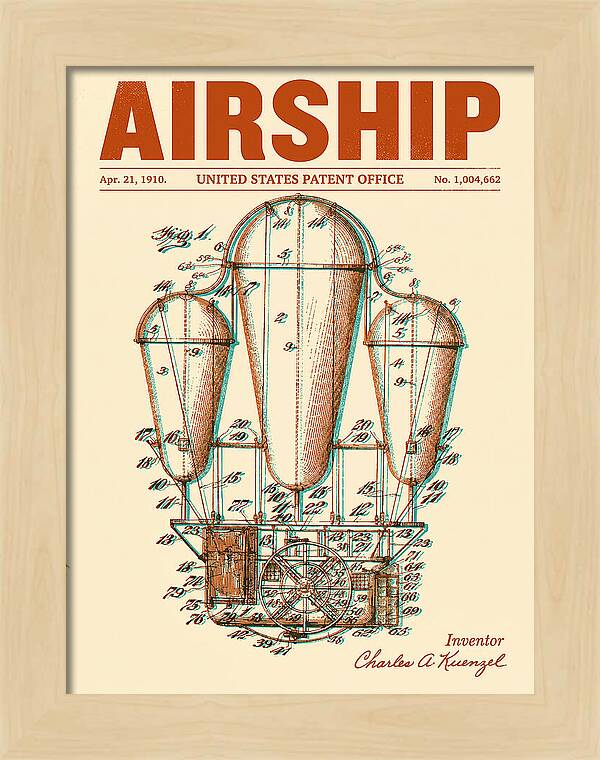 Airship Retro Patent Us1004662