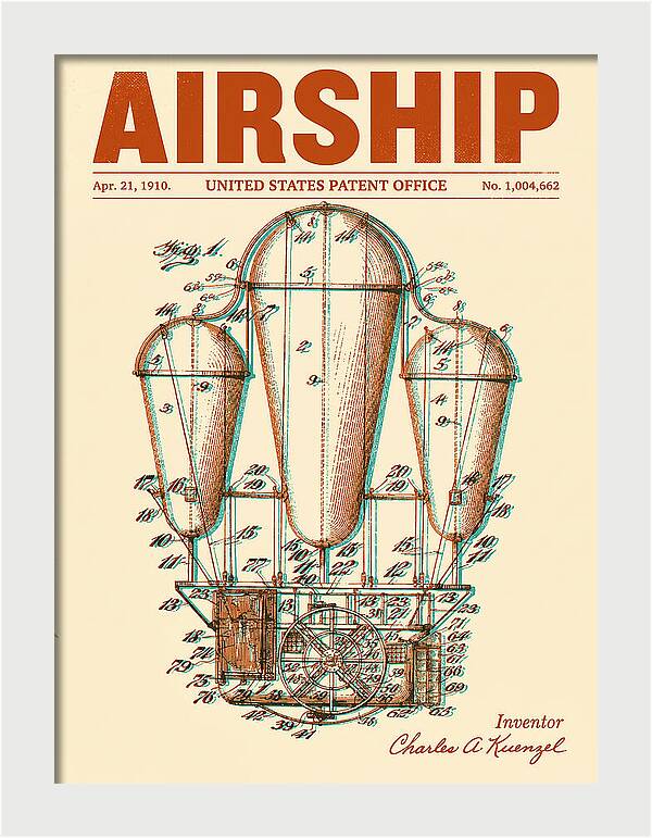 Airship Retro Patent Us1004662