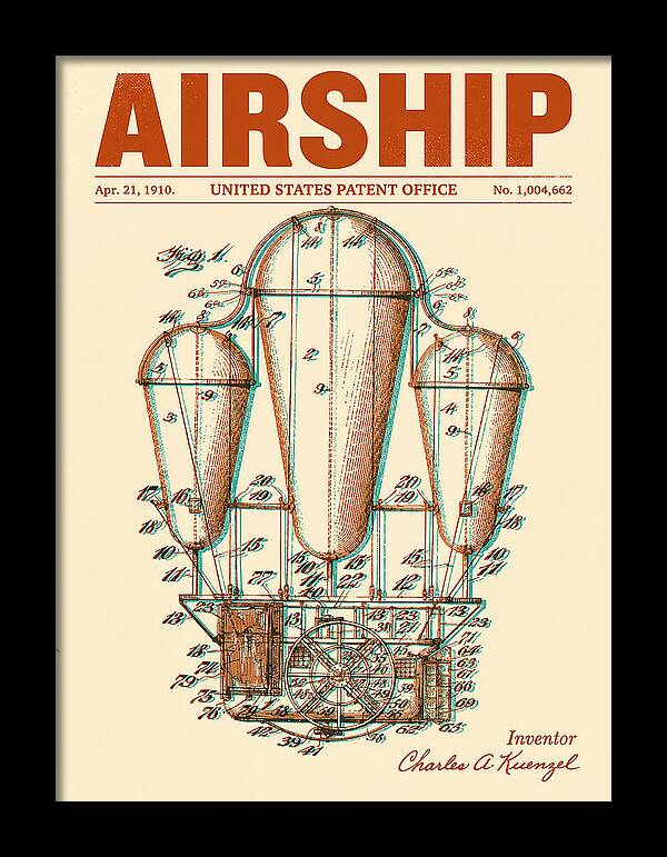 Airship Retro Patent Us1004662