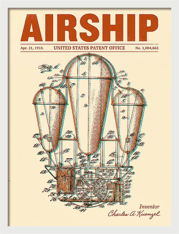 Airship Retro Patent Us1004662