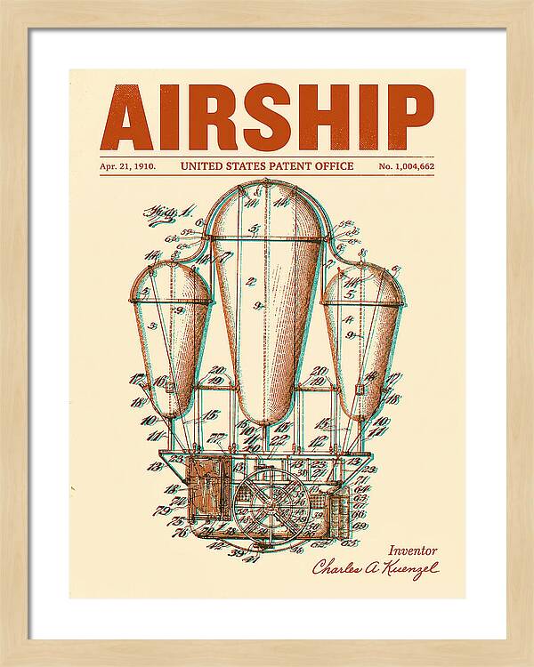 Airship Retro Patent Us1004662
