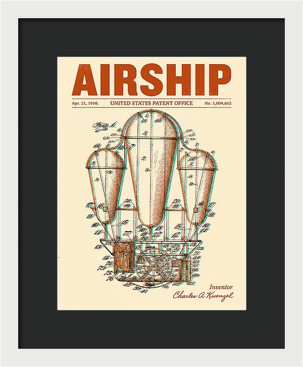 Airship Retro Patent Us1004662