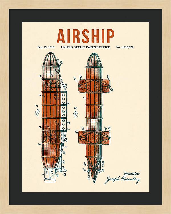 Airship Retro Patent Us1010076
