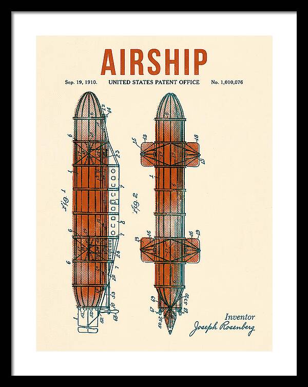 Airship Retro Patent Us1010076