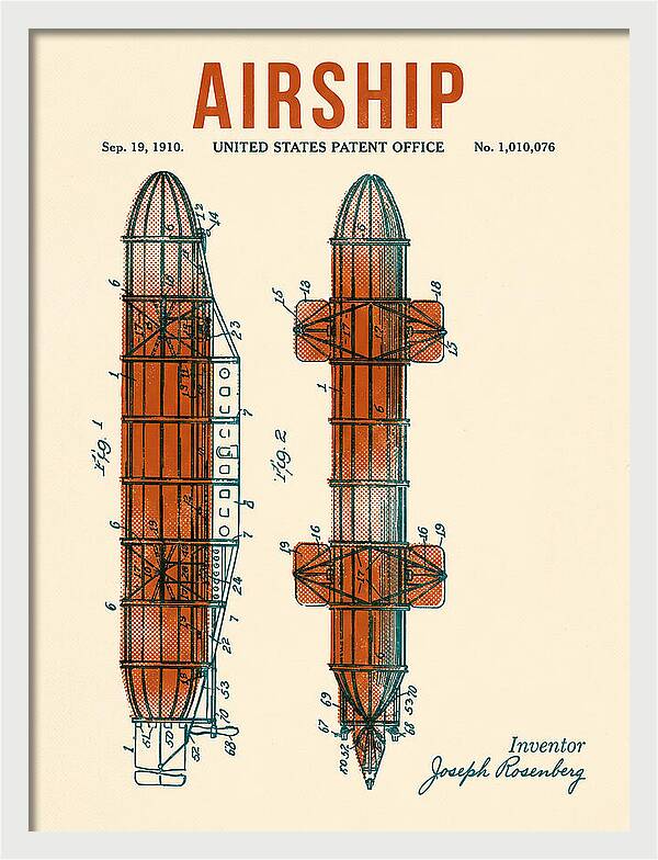 Airship Retro Patent Us1010076