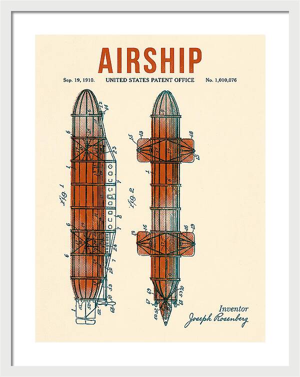 Airship Retro Patent Us1010076