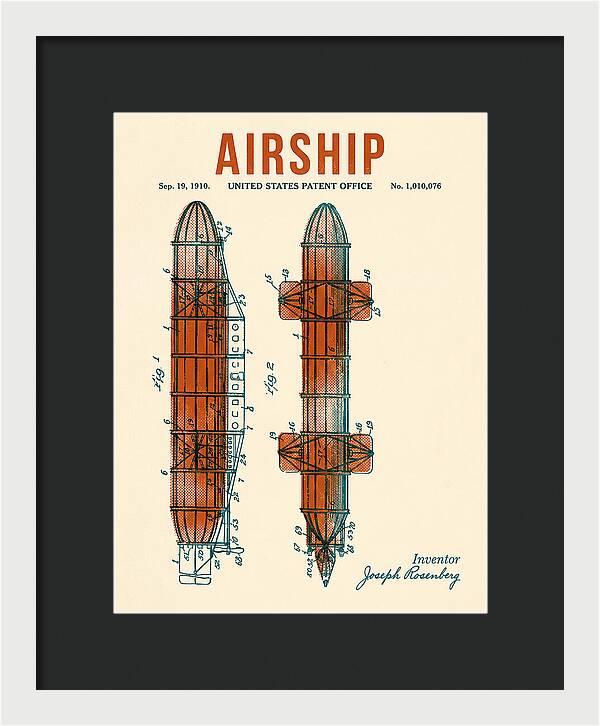 Airship Retro Patent Us1010076