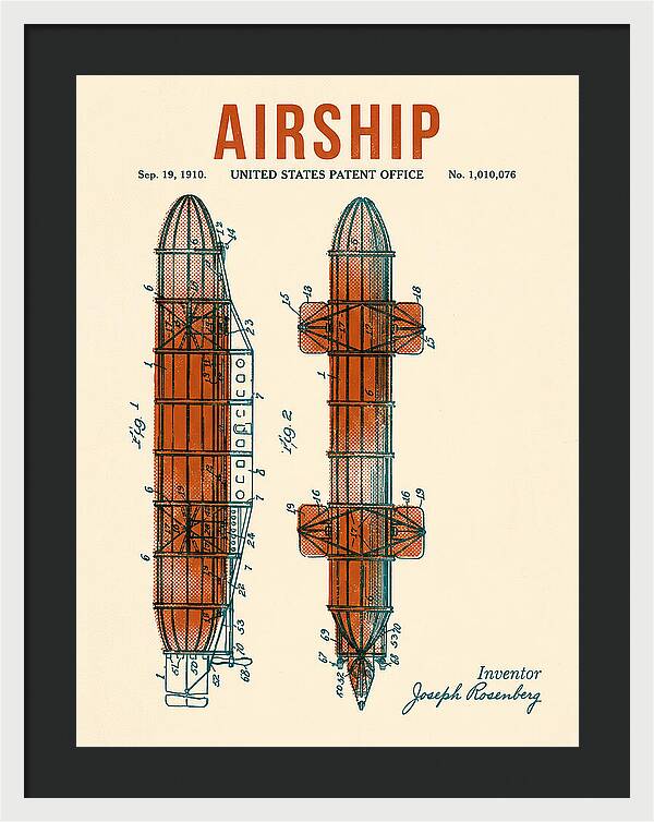 Airship Retro Patent Us1010076