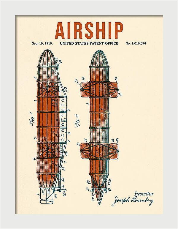 Airship Retro Patent Us1010076