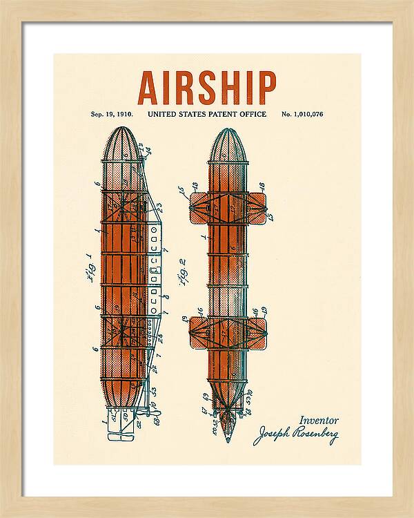 Airship Retro Patent Us1010076
