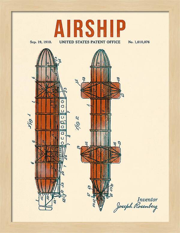 Airship Retro Patent Us1010076