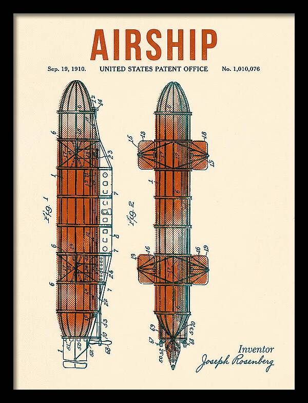 Airship Retro Patent Us1010076