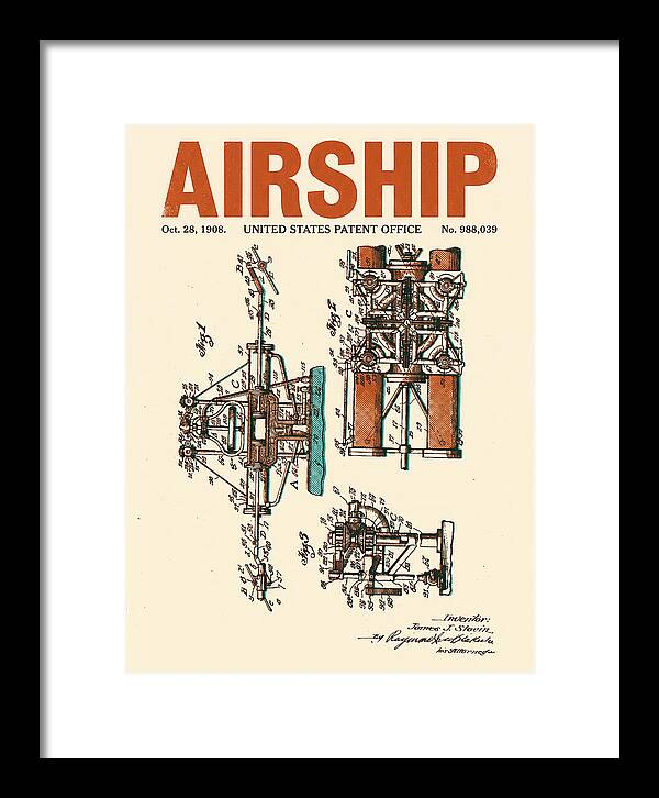 Airship Retro Patent Us988039