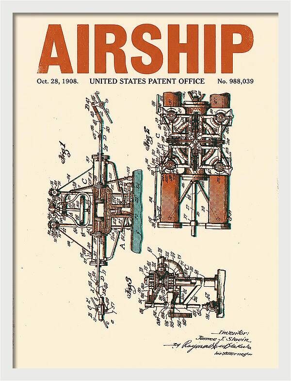 Airship Retro Patent Us988039