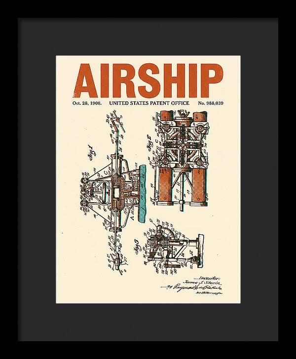 Airship Retro Patent Us988039