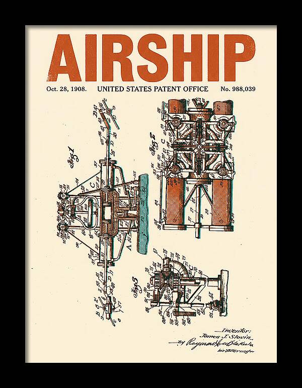 Airship Retro Patent Us988039