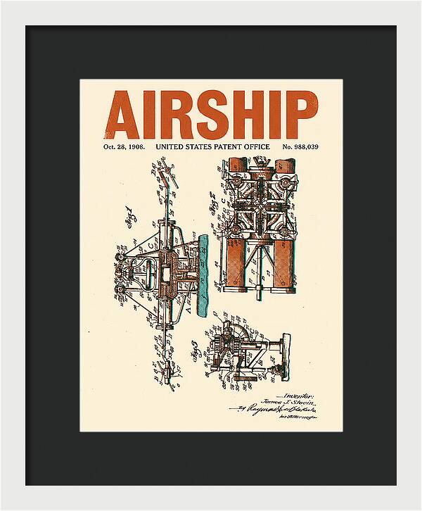 Airship Retro Patent Us988039