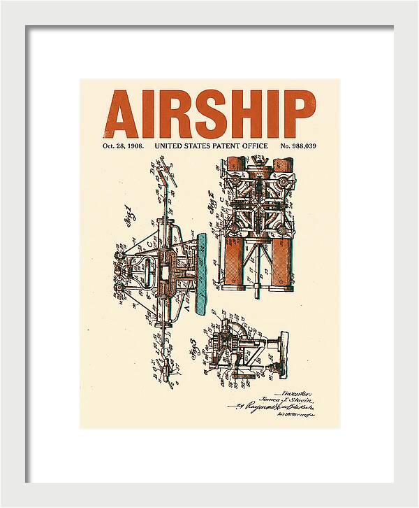 Airship Retro Patent Us988039