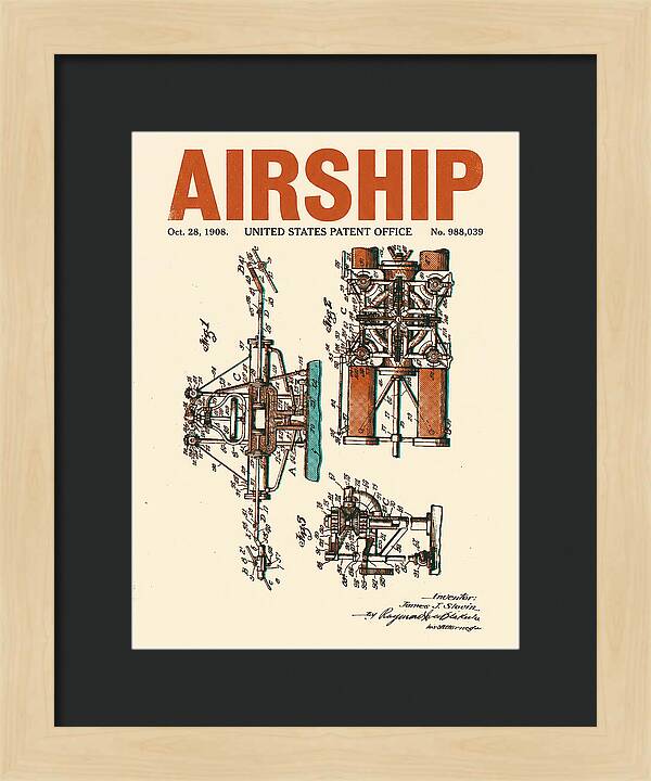 Airship Retro Patent Us988039