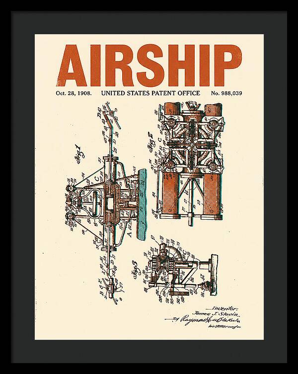Airship Retro Patent Us988039