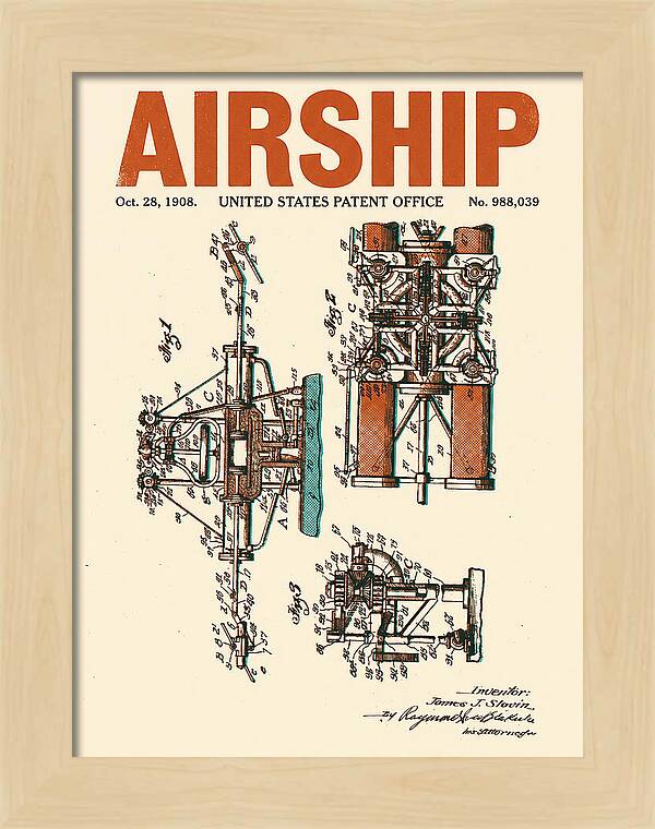 Airship Retro Patent Us988039