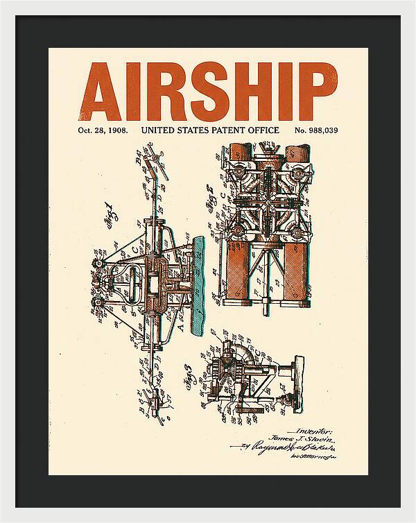 Airship Retro Patent Us988039