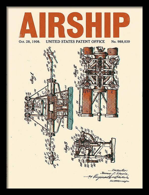 Airship Retro Patent Us988039