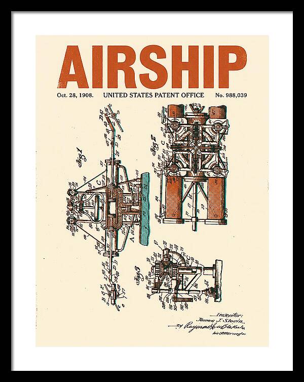 Airship Retro Patent Us988039