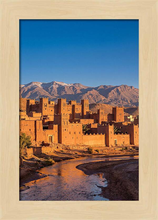 Ait Benhaddou At Golden Hour