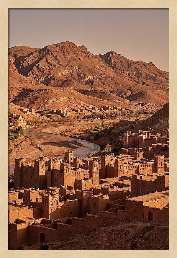 Ait Benhaddou Ksar At Dusk