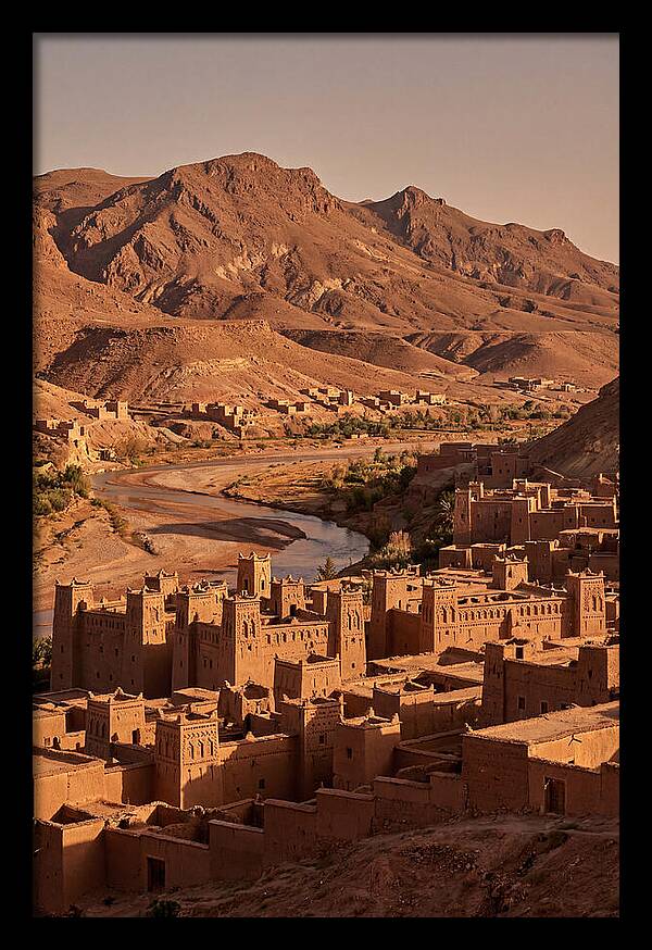 Ait Benhaddou Ksar At Dusk