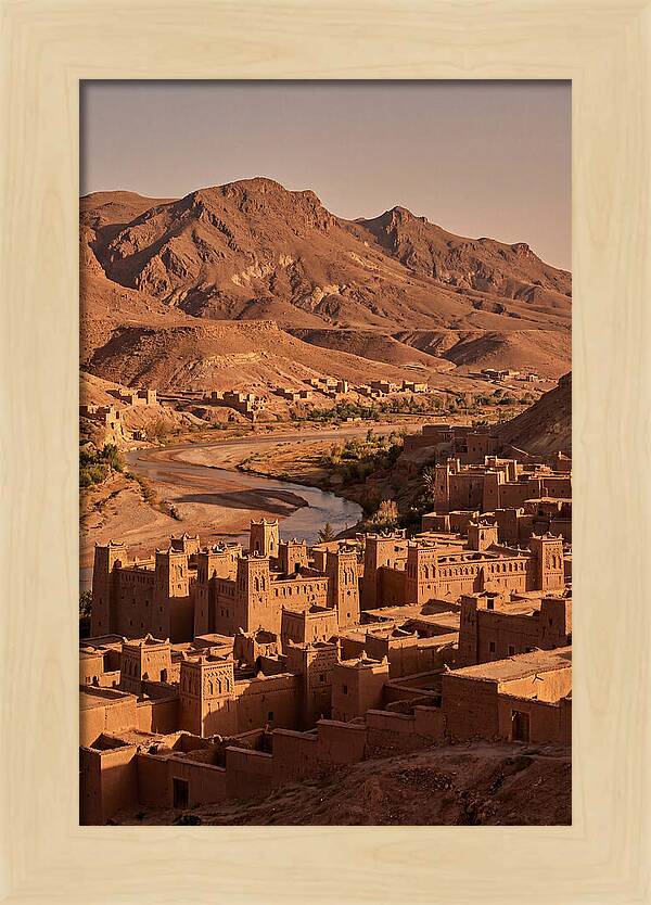 Ait Benhaddou Ksar At Dusk