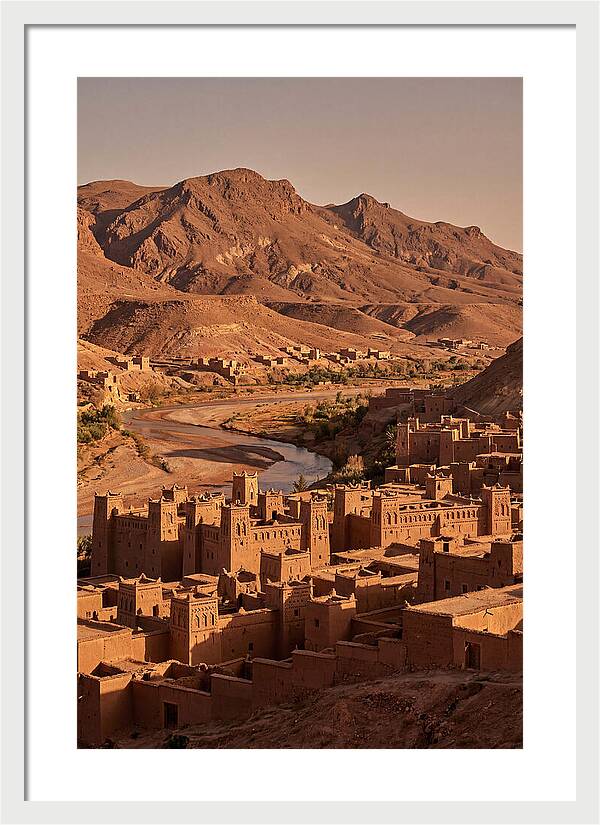 Ait Benhaddou Ksar At Dusk