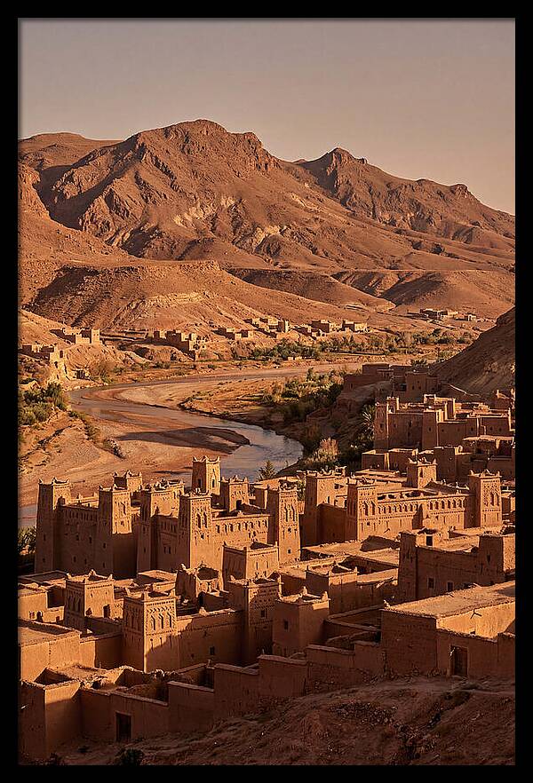 Ait Benhaddou Ksar At Dusk