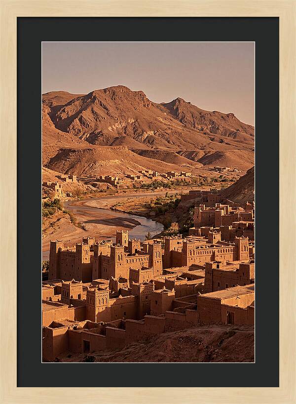 Ait Benhaddou Ksar At Dusk
