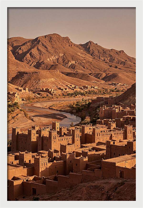Ait Benhaddou Ksar At Dusk