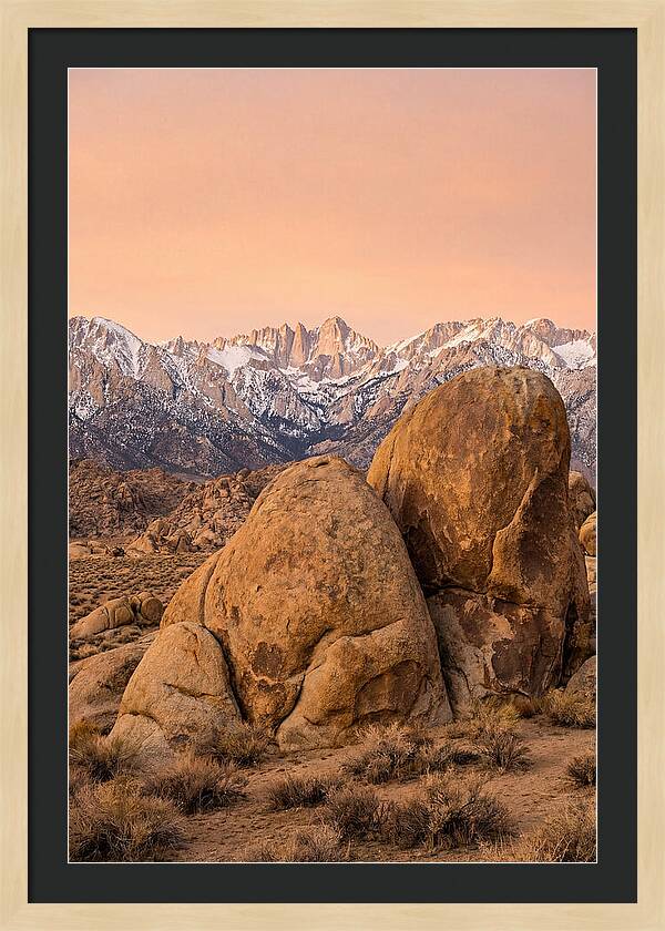 Alabama Hills At Dusk