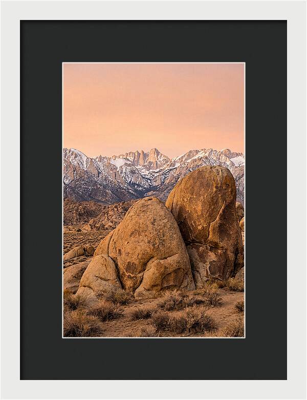 Alabama Hills At Dusk