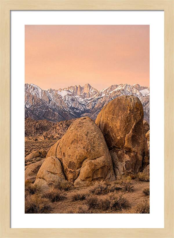 Alabama Hills At Dusk