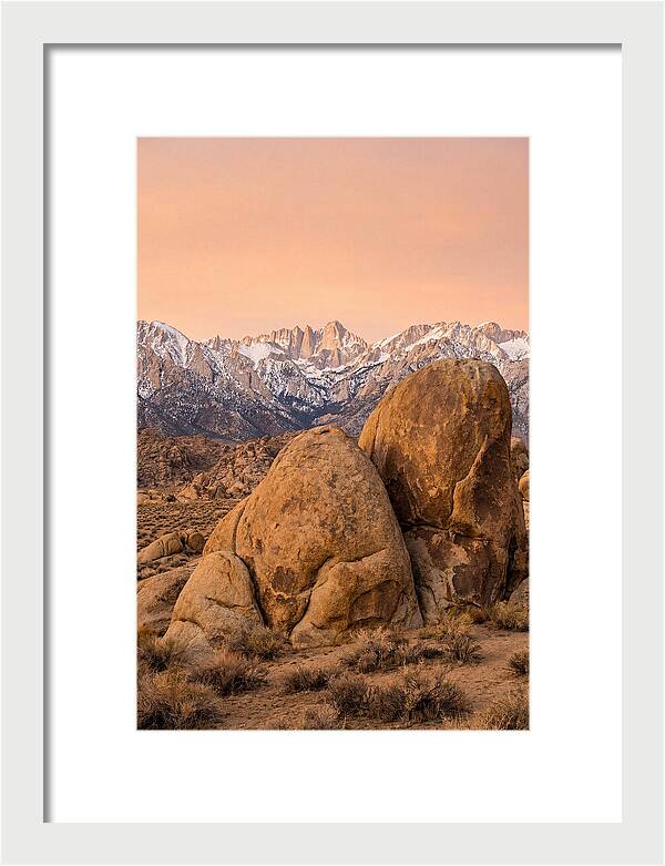 Alabama Hills At Dusk