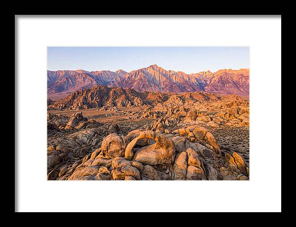 Alabama Hills At Sunset
