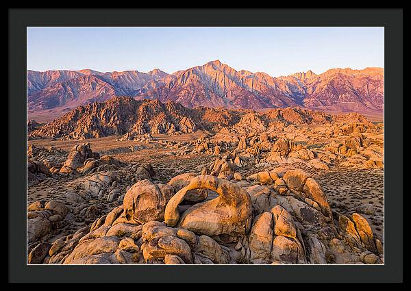 Alabama Hills At Sunset