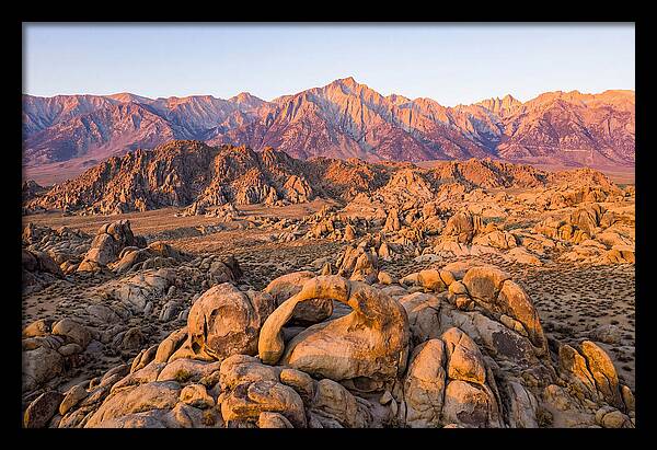 Alabama Hills At Sunset