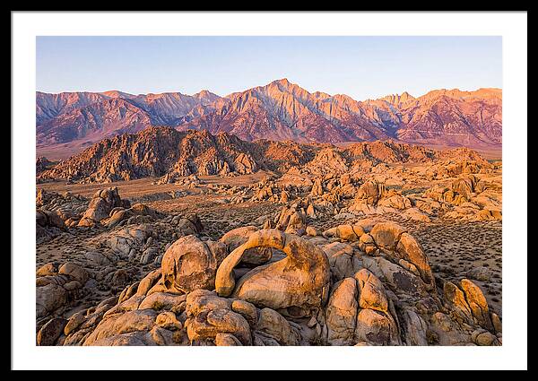 Alabama Hills At Sunset