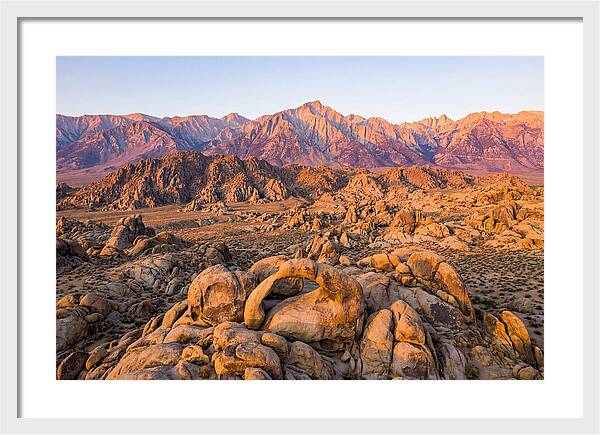 Alabama Hills At Sunset